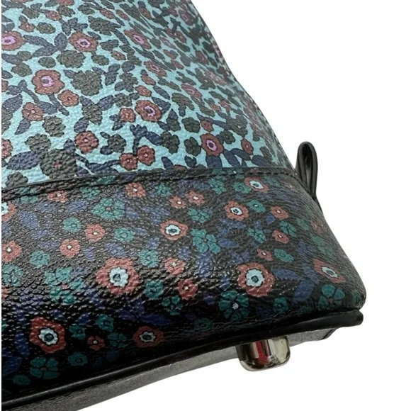 Coach Sierra Satchel Ranch Floral Tea Rose Print Limited Edition Domed Bag $395 - Picture 8 of 14